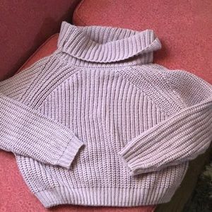 Cropped sweat with neck wrap